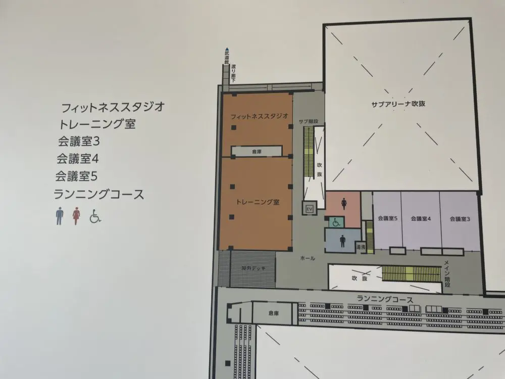 江南市営ジム「KTXアリーナ」マップ