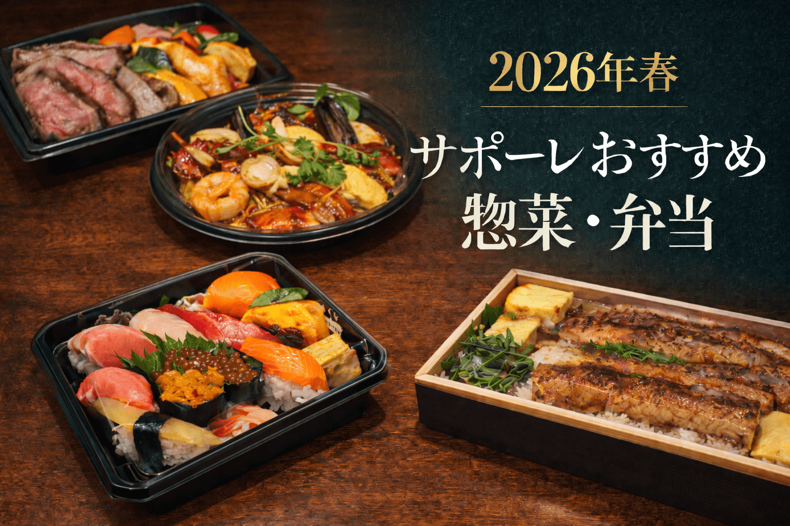 サポーレのお弁当特集のサムネイル（2026春）